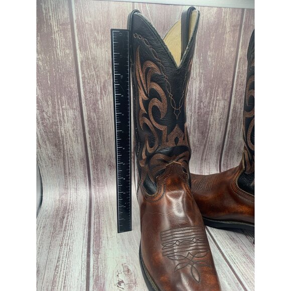 Durango Boot LM504 Men's Size 8D Black Brown Western Cowboy Boots - Picture 8 of 12